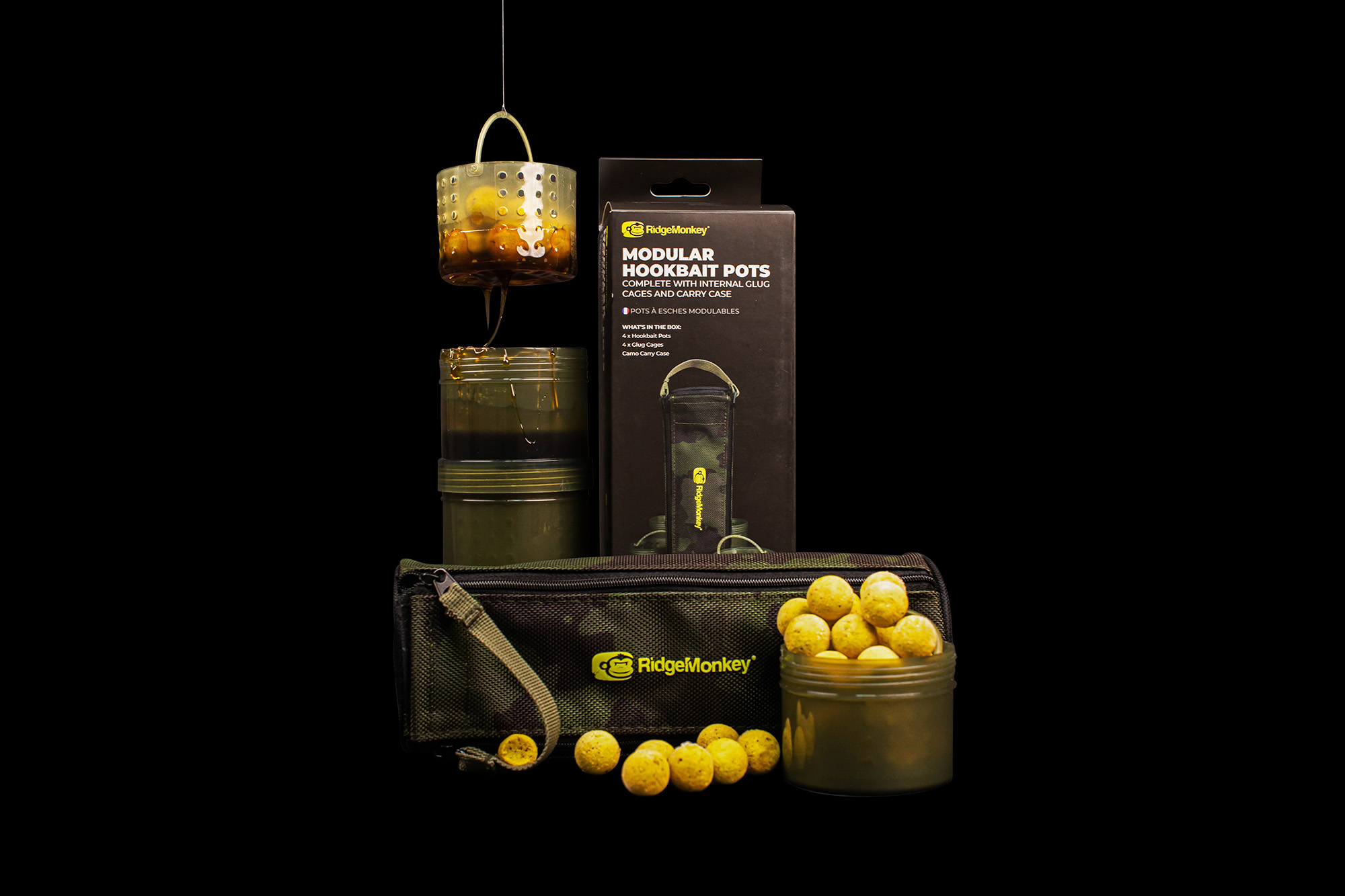Modular Hookbait Pots Camo - RidgeMonkey - immagine 2