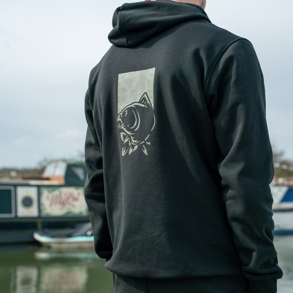 Make It Happen Hoody Fish Logo Black - Nash - immagine 2