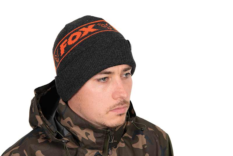 Beanie Hat Black & Orange - Fox - immagine 5