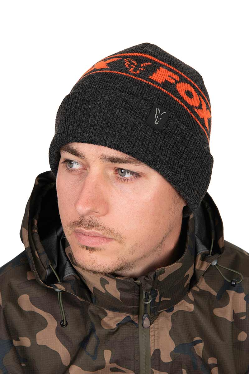 Beanie Hat Black & Orange - Fox - immagine 6