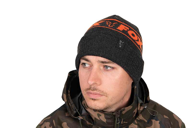 Beanie Hat Black & Orange - Fox - immagine 7