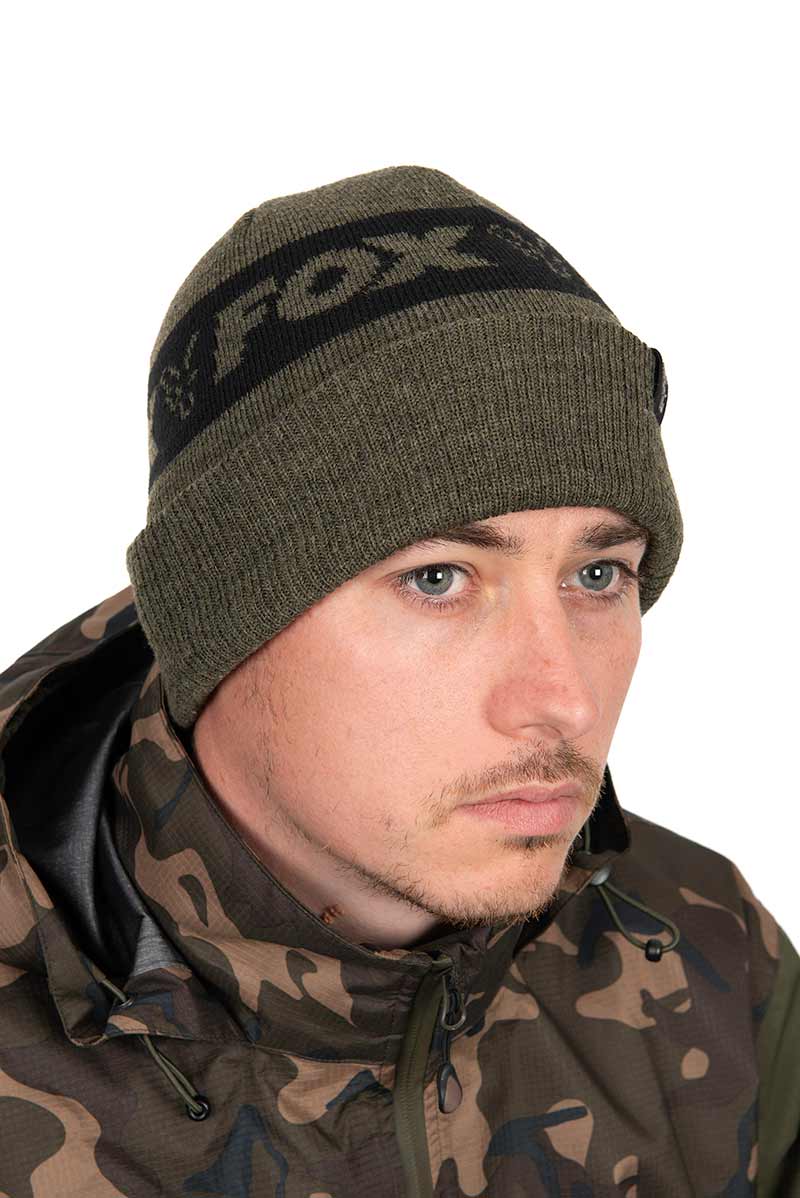 Beanie Hat Green & Black - Fox - immagine 3