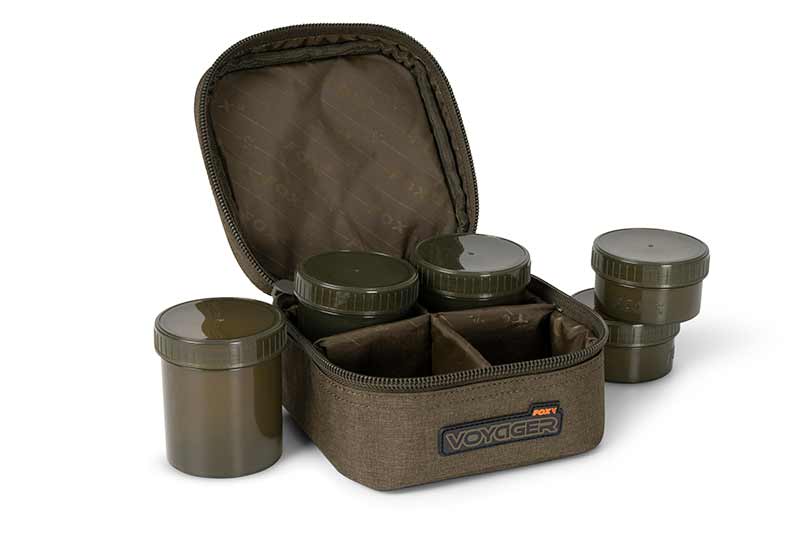 Voyager 6 Pot Hookbait Case - Fox - immagine 3