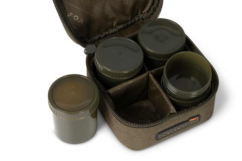 Voyager 6 Pot Hookbait Case - Fox - immagine 4