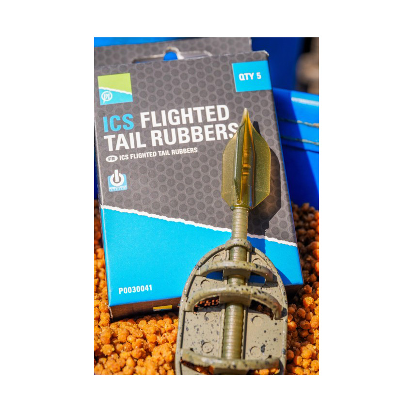 ICS Flighted Tail Rubbers - Preston Innovations - immagine 2