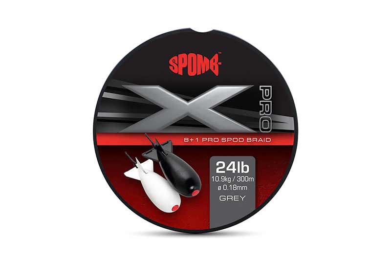 X Pro Braid Grey 8+1 0.18mm 24lbs - Spomb - immagine 3