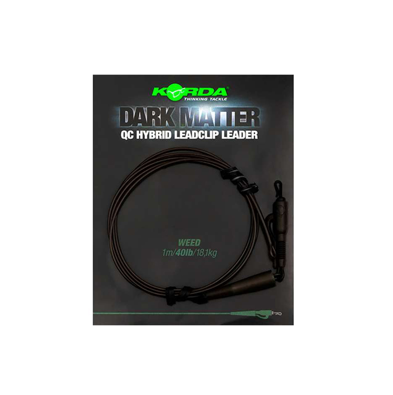 Dark Matter Leader Hybrid Clip 40lb 1mt - Korda - immagine 3