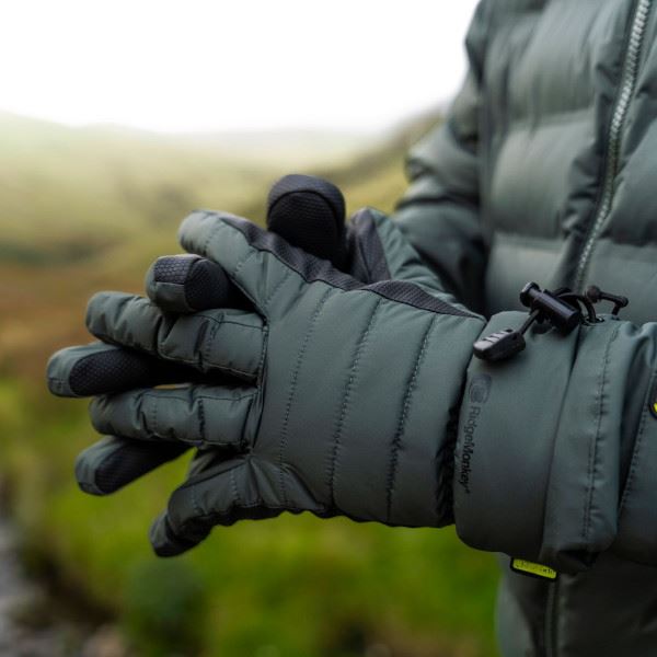 APEarel K2XP Waterproof Gloves Green - RidgeMonkey - immagine 2