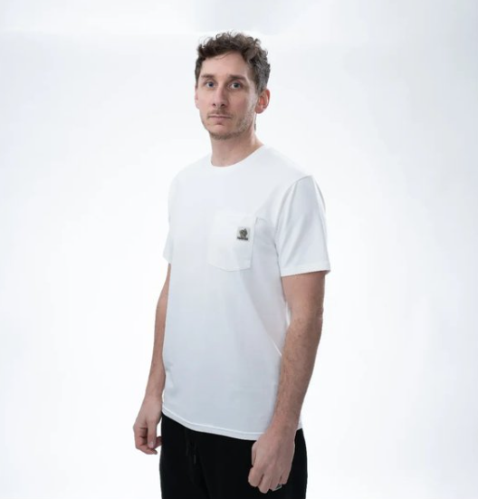 Make It Happen Badge Poket T Shirt Ecru - Nash - immagine 2
