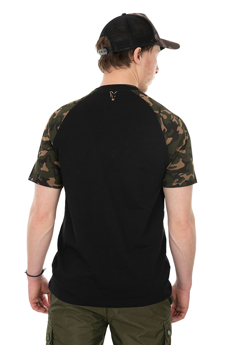Black / Camo Raglan T-Shirt - Fox - immagine 2
