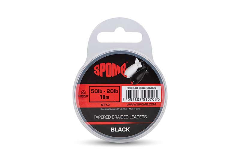 Tapered Braided Leaders Red & Black - Spomb - immagine 2