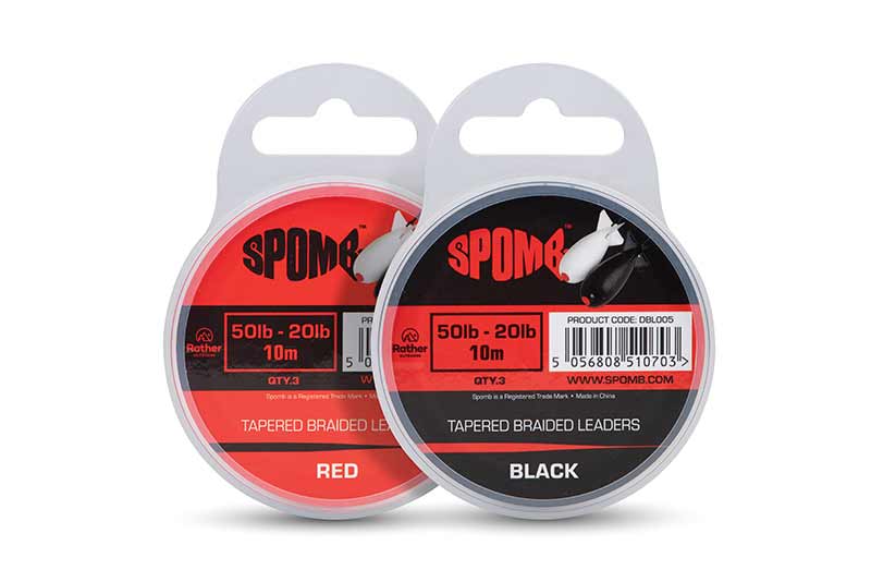 Tapered Braided Leaders Red & Black - Spomb - immagine 5