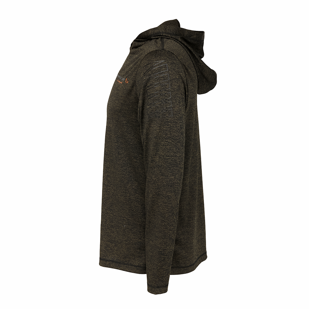 Fighter Stretch Hoodie Burnt Olive Melange - Prologic - immagine 2