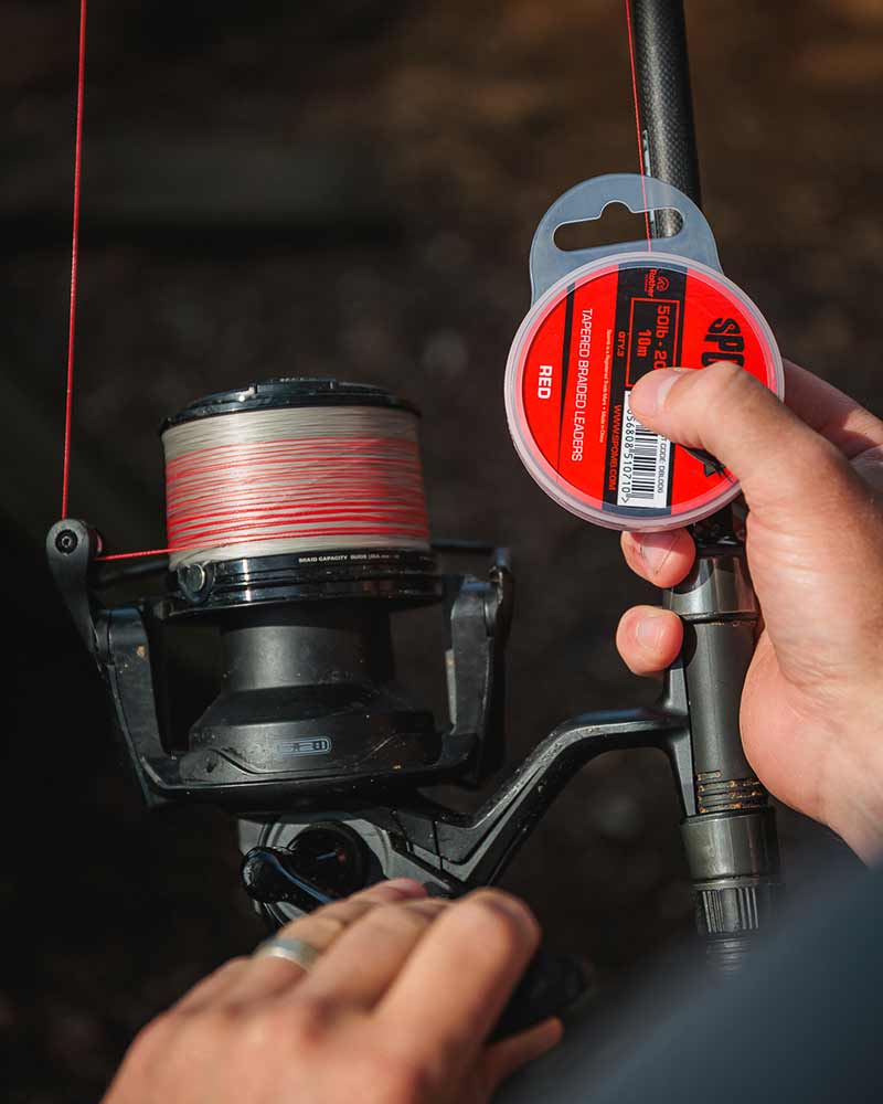 Tapered Braided Leaders Red & Black - Spomb - immagine 9