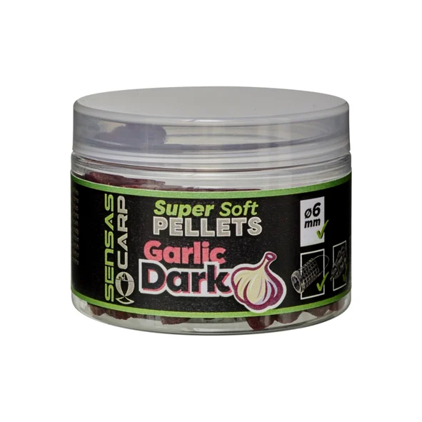 Super Soft Pellet 6mm - Sensas Dark garlic