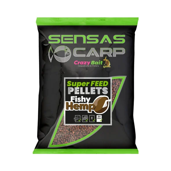SUPER FEED PELLETS FISHY HEMP sensas